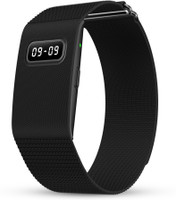 Pebble Qore View Wellness Band |30-Day Battery,HRV,Sleep Tracking, No Subscription Fees(Black Strap, Size : Free Size)