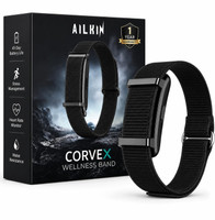 Ailkin Corvex Smart Fitness Band with 45 Days Battery Life Tracker Pro Remote Camera(Black, Grey Strap, Size : Free Size)