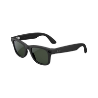 Ray-Ban | Meta Wayfarer (Gen 1) with Meta AI, photo and video capture(Matte Black, Green lenses)