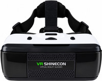 Manni Black futuristic VR Box Headset | Immersive 3D Gaming & Movie Viewer(Black & White)
