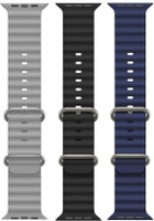 Priavy Smart Watch strap for iWatch Band Ultra 49mm/45mm/44mm/42mm 42 mm Silicone Watch Strap(Multicolor)