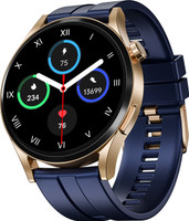 boAt Chrome Horizon, 1.51''(3.83cm) AMOLED Display, Video Watch Face, HRV Tracker Smartwatch(Royal Blue Strap, Free Size)