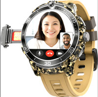 Bestarc Max Android 5G Smartwatch with Google Maps for Fitness Users Smartwatch(Dessert Brown Strap, Free Size)