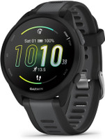 GARMIN Forerunner 165 Music, Black (A0714) Smartwatch(Black & Gray Strap, Free Size)