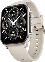 boAt Wave Vivid w/ 4.97 CM(2.0") AMOLED Display, BT Calling & Premium Metal Design Smartwatch(Beige Strap, Free Size)