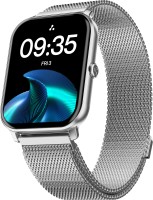 Ambrane Wise Glaze with 1.78" Amoled display, BT Calling,SPO2 , Heart Rate Monitor Smartwatch(Silver Metal Strap, Regular)