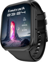 Fastrack Revoltt FS1+|2.01'' Biggest UltraVU Display|Industry Best 950 Nits|BT Calling Smartwatch(Black Strap, Free Size)