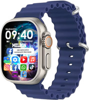 Melbon T800 Ultra Smart Watch: 1.99" Touch Display, BT Calling, with Multiple Features Smartwatch(Bule Strap, 1.99)