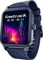 Fastrack Revoltt FS1-1.85''|Advanced Blazing Fast UI|Working Crown|AIVoice Assistant|IP68 Smartwatch(Blue Strap, Free Size)