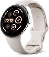 Google Pixel Watch 3 (45 mm), AMOLED LTPO display, Advanced motion sensing Smartwatch(Porcelain Strap, Free Size)