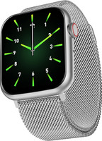 Fire-Boltt 48.5mm (1.91 inch) Display, BT Call, Steel Design, 100+ Sports Modes Smartwatch(Silver-M Strap, Free Size)
