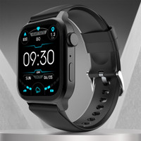 Fire-Boltt Rise Bluetooth Calling 47mm (1.85), Metal Bod & Rotating Crown, 123 Sports Smartwatch(Black Strap, Free Size)