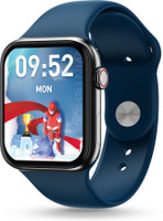 Pebble Frost 1.87'' BT Calling with 2.5D Curved HD Display, AI Voice Assisst Smartwatch(Blue Strap, Free Size)