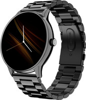 Noise Crew Go with 1.39" Display, BT Calling with Metal Strap and 7 Days Battery Life Smartwatch(Elite Black Strap, Regular)