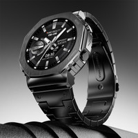 Fire-Boltt Obsidian 33.5mm (1.3 inch) AMOLED, Bluetooth Calling, Stainless Steel Design Smartwatch(Black Strap, Free Size)