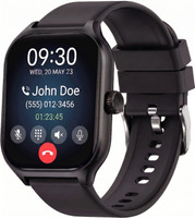 MVC ENTERPRISE H9 PRO MAX (1.83) Display Bluetooth Calling, AI Voice Smartwatch Smartwatch(Black Strap, Regular Size)