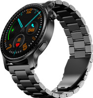 boAt Ultima Prime w/ 1.43"(3.68cm)AMOLED Display,Personalized Nudges,Functional Crown Smartwatch(Steel Black Strap, Free Size)