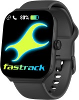 Fastrack Revoltt FS1 Max|Biggest 1.95'' UltraVU Curve Display|BT Calling|100+ Multisports Smartwatch(Black Strap, Free Size)