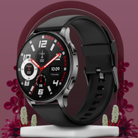 AMAZFIT POP 3R Smart Watch With 1.43" AMOLED Display, BT Calling and AI Voice Assistance Smartwatch(Black Strap, Free Size)