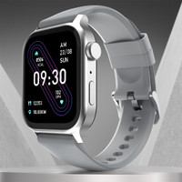 Fire-Boltt Rise Bluetooth Calling 47mm (1.85), Metal Bod & Rotating Crown, 123 Sports Smartwatch(Grey Strap, Free Size)