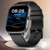 Noise Icon Buzz 1.69" Display with Bluetooth Calling, Built-In Games, Voice Assistant Smartwatch(Jet Black Strap, Regular)