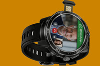 VECG COMPUTER GAMING Android 5G Smartwatch HD Display Wi-Fi/Bluetooth/GPS [KJW-ST] Smartwatch(Jet Eclipse Strap, Free Size)