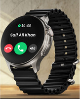 Boult CrownR Pro 1.43''HD AMOLED, BT Calling, Zinc Alloy Frame, IP67, SpO2 Tracking Smartwatch(Black Strap, Free Size)