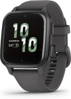 GARMIN Venu Sq 2, Shadow Gray/Slate (AA4390) Smartwatch(shadow grey,slate grey Strap, Free Size)