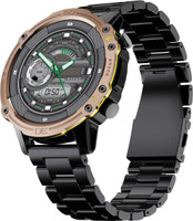 GOBOULT Striker Zinc Alloy Frame, 100+ Sports Modes, BT Calling Smartwatch(Copper Metal Strap, Free Size)