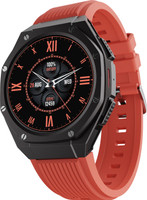 boAt Enigma X600 w/ 1.43" AMOLED Display, BT Calling & Ultra Premium Metal Body Smartwatch(Royal Orange Strap, Free Size)
