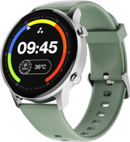Ambrane Wise-Roam 2, 1.39" Full HD display BT calling and complete health tracking Smartwatch(Green Strap, Regular)