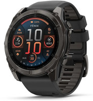 GARMIN Fenix 8 amoled (51 mm). (A04808) Smartwatch(Grey & Black Strap, Free Size)