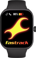 Fastrack Revoltt FS2+|2.01'' Display|Functional Crown|BT Calling|AI Voice Assistance|IP68 Smartwatch(Black Strap, Free Size)