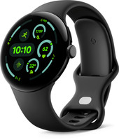 Google Pixel Watch 3 (45 mm), AMOLED LTPO display, Advanced motion sensing Smartwatch(Obsidian Strap, Free Size)