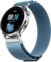 boAt Lunar Discovery Pro, 1.39'' HD Display, QR Tray, Emergency SOS, BT Calling Smartwatch(Sports Blue Strap, Free Size)