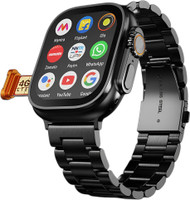 Safal Kisan Android 5G/4G Smart Watch Support Facebook/Wi-Fi/Bluetooth/YouTube/WhatsApp/GPS Smartwatch(Black Chrome Strap, Free Size)
