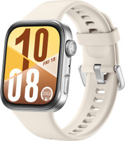 Huawei Watch Fit 4, 1.82" Display, Dual band GPS, Emotional Assistant, 100+ Sports mode Smartwatch(White Strap, Free Size)