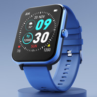 Fire-Boltt Ninja Calling Pro Plus 46.5mm (1.83) Display Bluetooth Calling, AI Voice Smartwatch(Blue Strap, Free Size)