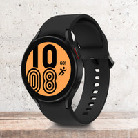 SAMSUNG Watch 4, 44mmSuper AMOLED bluetooth calling function & body composition tracking(Black Strap, Free Size)