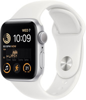 APPLE Watch SE GPS (2nd Gen) Heart Rate Monitor, Crash Detection, Sleep Tracking(White Strap, 40mm)