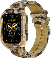 Fire-Boltt Cobra 45.2mm (1.78) AMOLED Army Grade Build, Bluetooth Calling with 123 Sports. Smartwatch(Camo Sand Strap, Free Size)