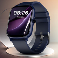 Noise Icon Buz 1.69" Display with Bluetooth Calling, Built-In Games, Voice Assistant Smartwatch(Blue Strap, Regular)