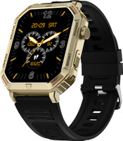 Fire-Boltt Commando 49.5mm (1.95) AMOLED Smart Watch, 123 sports modes, Bluetooth calling Smartwatch(Active Black Strap, Free Size)