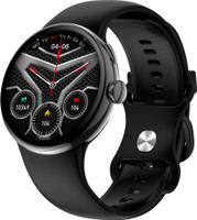 Fire-Boltt Rock 1.3 AMOLED Display, Bluetooth Calling, Rotating Crown, Voice Assistant Smartwatch(Black Strap, 1.3)