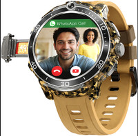 Bestarc Pro Android 5G Smartwatch with Powerful Processor for Fitness Users Smartwatch(Dessert Brown Strap, Free Size)