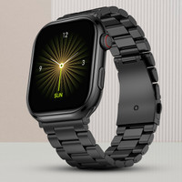 Fire-Boltt Brillia Pro 51.3mm (2.02) Largest AMOLED Display, Bluetooth Calling,Premium Look Smartwatch(Black Chain Strap, Free Size)