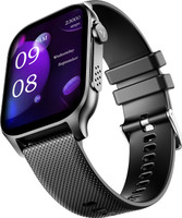 boAt Ultima Ember w/ 1.96''(4.97cm)AMOLED Screen,Personalized Nudges,Functional Crown Smartwatch(Bold Black Strap, Free Size)