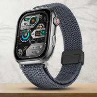 Fire-Boltt Brillia Pro 51.3mm (2.02) Largest AMOLED Display, Bluetooth Calling,Premium Look Smartwatch(Grey Wave Strap, Free Size)