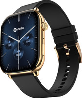 Noise Icon 4 with Stunning 1.96'' AMOLED Display, Metallic Finish, BT Calling Smartwatch(Midnight Gold Strap, Regular)