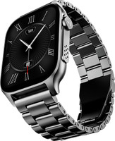 boAt Ultima Ember w/ 1.96''(4.97cm)AMOLED Screen,Personalized Nudges,Functional Crown Smartwatch(Steel Black Strap, Free Size)